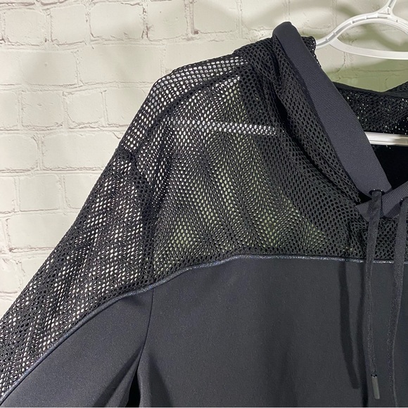 Zyia Active Winner Black Mesh Pullover Hoodie S - Picture 8 of 12